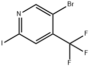 5-bromo-2-iodo-4-(trifluoromethyl)pyridine Struktur