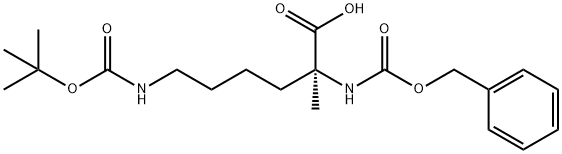 Cbz-alpha-Me-Lys(Boc)-OH Structure