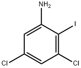 3,5-二氯-2-碘苯胺, 144580-02-9, 结构式