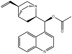 (9S)-9-乙酸酯-奎宁-9-醇,14461-05-3,结构式