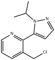 3-(chloromethyl)-2-(1-isopropyl-1H-pyrazol-5-yl)pyridine Structure