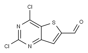 2,4-dichlorothieno[3,2-d]pyrimidine-6-carbaldehyde Structure