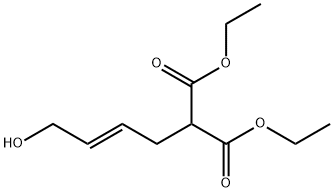 Propanedioic acid, (4-hydroxy-2-butenyl)-, diethyl ester, (E)- (9CI) Structure