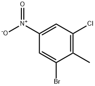 1-bromo-3-chloro-2-methyl-5-nitrobenzene Structure