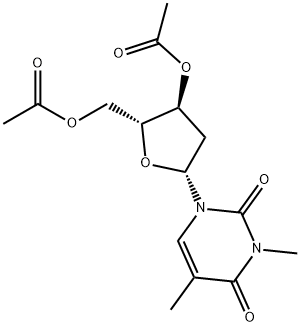 3',5'-Di-O-acetyl-2'-deoxy-5,N3-di methyluridine Structure