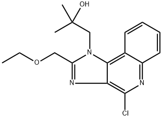 4-chloro-α,α-dimethyl-2-ethoxymethyl-1H-imidazo[4,5-c]quinoline-1-ethanol,144876-01-7,结构式