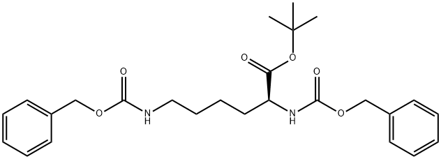 L-Lysine, N2,N6-bis[(phenylmethoxy)carbonyl]-, 1,1-dimethylethyl ester Structure