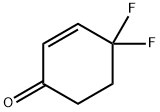 4,4-difluorocyclohex-2-en-1-one 结构式