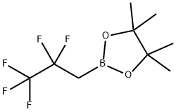 4,4,5,5-TETRAMETHYL-2-(2,2,3,3,3-PENTAFLUOROPROPYL)-1,3,2-DIOXABOROLANE, 1450638-18-2, 结构式