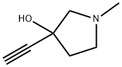 3-Pyrrolidinol, 3-ethynyl-1-methyl- Structure