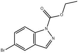 1H-Indazole-1-carboxylic acid, 5-bromo-, ethyl ester 结构式