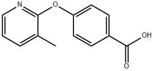 4-[(3-methylpyridin-2-yl)oxy]benzoic acid 结构式