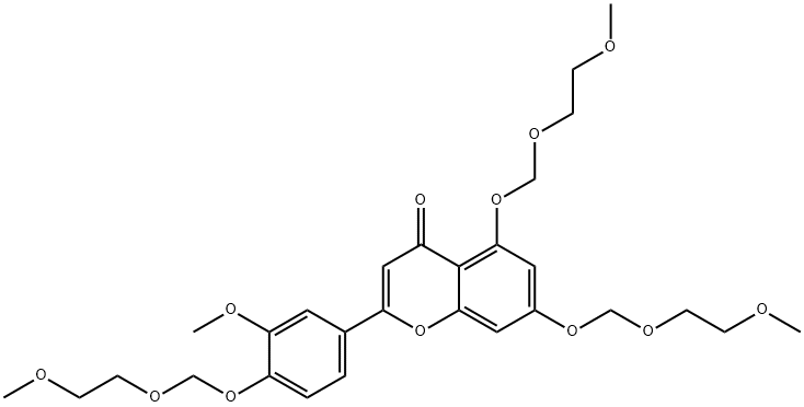 5,7-Bis[(2-methoxyethoxy)methoxy]-2-[3-methoxy-4-[(2-methoxyethoxy)methoxy]phenyl]-4H-1-benzopyran-4-one