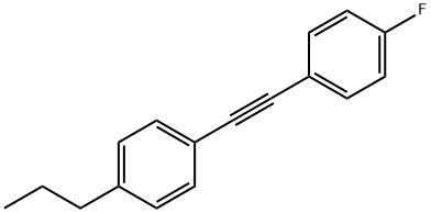 Benzene, 1-[(4-fluorophenyl)ethynyl]-4-propyl-, 145698-32-4, 结构式