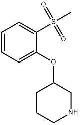 3-(2-methanesulfonylphenoxy)piperidine Struktur