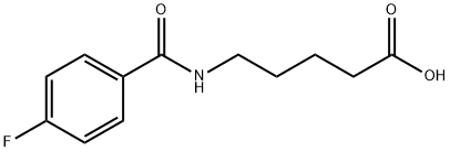 Pentanoic acid, 5-[(4-fluorobenzoyl)amino]- Structure