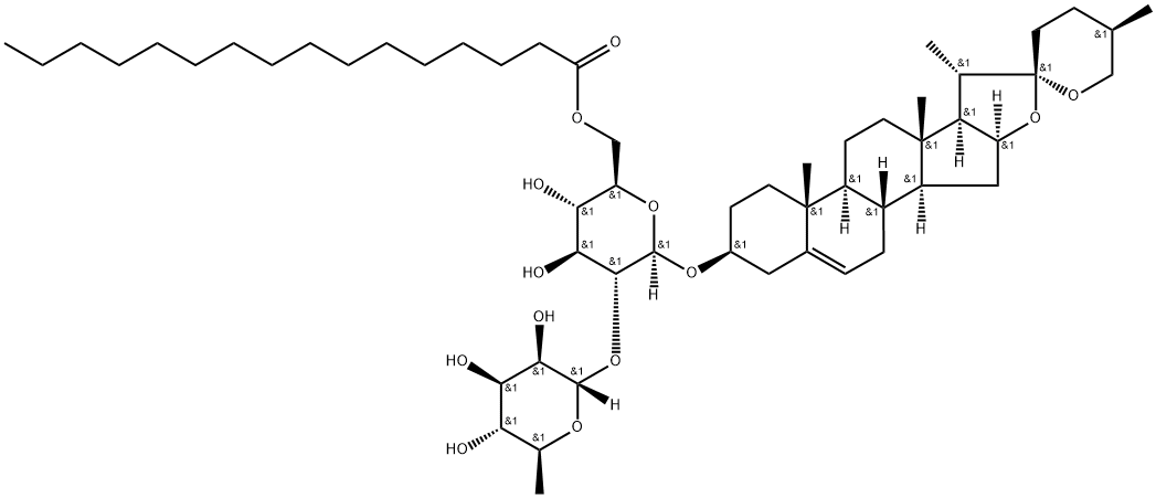 Paris saponin V palmitate,1459260-68-4,结构式