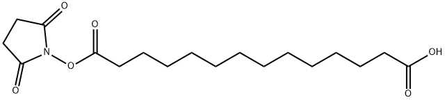 14-((2,5-二氧代吡咯烷-1-基)氧基)-14-氧代十四烷酸 结构式