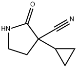 3-cyclopropyl-2-oxo-pyrrolidine-3-carbonitrile, 1462287-25-7, 结构式