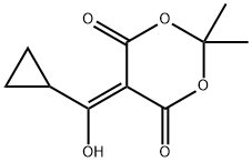 1,3-Dioxane-4,6-dione, 5-(cyclopropylhydroxymethylene)-2,2-dimethyl-,146380-13-4,结构式