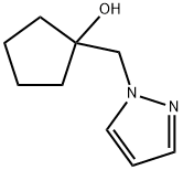 Cyclopentanol, 1-(1H-pyrazol-1-ylmethyl)- Struktur
