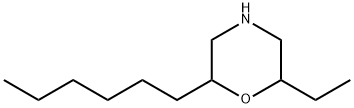 Morpholine,2-ethyl-6-hexyl- Structure