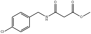 Propanoic acid, 3-[[(4-chlorophenyl)methyl]amino]-3-oxo-, methyl ester Struktur