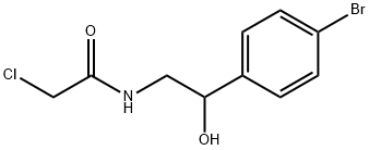 Acetamide, N-[2-(4-bromophenyl)-2-hydroxyethyl]-2-chloro- 化学構造式