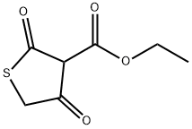 3-Thiophenecarboxylic acid, tetrahydro-2,4-dioxo-, ethyl ester Structure