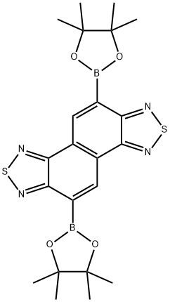 Naphtho[1,2-c:5,6-c'bis[1,2,5]thiadiazole-5,10-diboronic acid bis(pinacol) ester 98% (HPLC) Structure