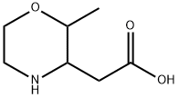 3-Morpholineacetic acid, 2-methyl- Structure