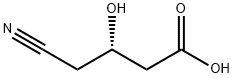Butanoic acid, 4-cyano-3-hydroxy-, (3S)- Structure