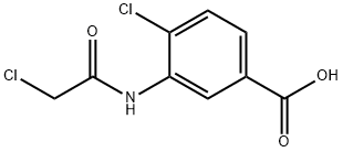 4-氯-3-(2-氯乙酰氨基)苯甲酸, 147149-56-2, 结构式