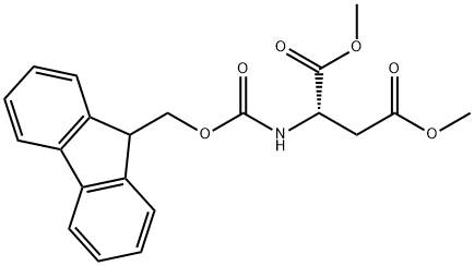L-Aspartic acid, N-[(9H-fluoren-9-ylmethoxy)carbonyl]-, dimethyl ester (9CI),147220-14-2,结构式