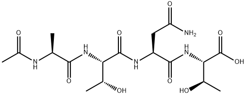 アセチルテトラペプチド-40 化学構造式