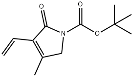 1H-Pyrrole-1-carboxylic acid, 3-ethenyl-2,5-dihydro-4-methyl-2-oxo-, 1,1-dimethylethyl ester 结构式