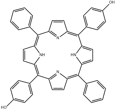 Phenol,4,4'-(10,20-diphenyl-21H,23H-porphine-5,15-diyl)bis- Structure