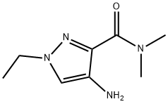 4-amino-1-ethyl-N,N-dimethyl-1H-pyrazole-3-carboxamide Structure