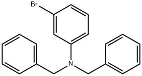 Benzenemethanamine, N-(3-bromophenyl)-N-(phenylmethyl)- Struktur