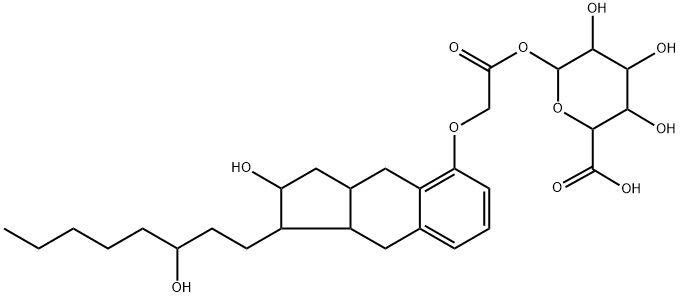 Treprostinil Acyl-β-D-Glucuronide, 148916-53-4, 结构式