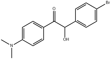 Ethanone, 2-(4-bromophenyl)-1-[4-(dimethylamino)phenyl]-2-hydroxy- Struktur