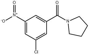 Methanone, (3-chloro-5-nitrophenyl)-1-pyrrolidinyl- 结构式