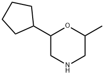 Morpholine,2-cyclopentyl-6-methyl- Structure