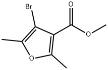 4-溴-2,5-二甲基呋喃-3-羧酸甲酯 结构式