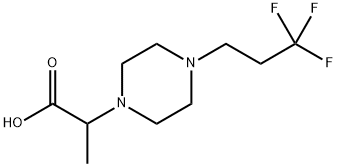 2-[4-(3,3,3-trifluoropropyl)piperazin-1-yl]propanoic acid Structure