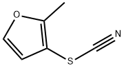 Thiocyanic acid, 2-methyl-3-furanyl ester Struktur