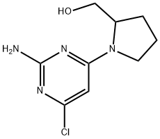 [1-(2-amino-6-chloropyrimidin-4-yl)pyrrolidin-2-yl]methanol Structure