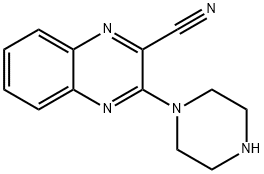 3-(哌嗪-1-基)喹喔啉-2-甲腈 结构式