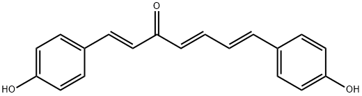 1,7-Bis(4-hydroxyphenyl)hepta-1,4,6-trien-3-one Structure