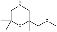 Morpholine,2-(methoxymethyl)-2,6,6-trimethyl- 结构式